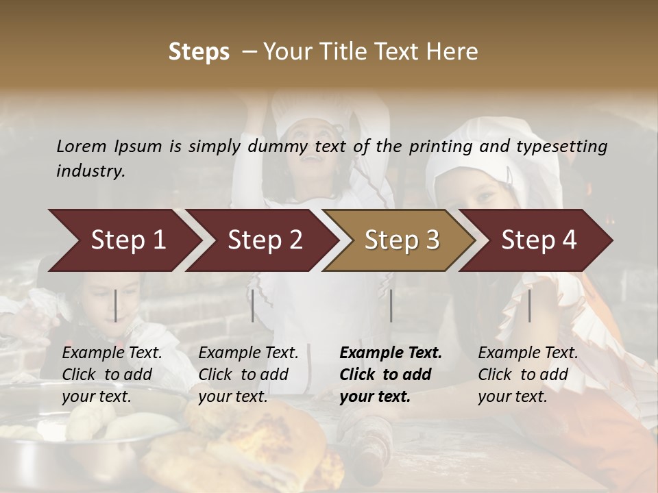 Working Food Bakery PowerPoint Template