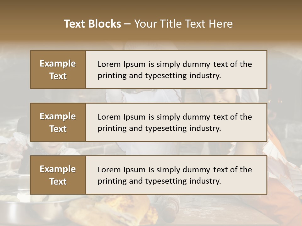 Working Food Bakery PowerPoint Template