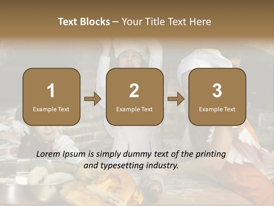 Working Food Bakery PowerPoint Template