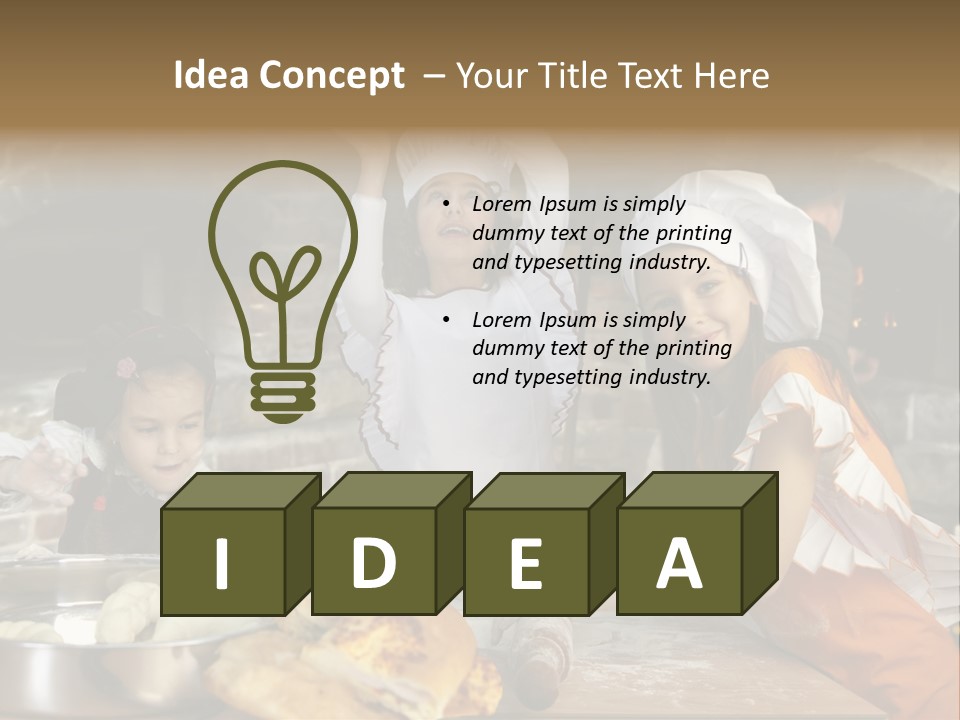 Working Food Bakery PowerPoint Template