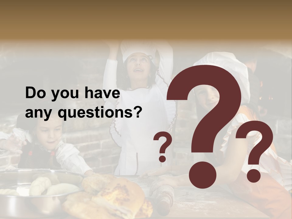 Working Food Bakery PowerPoint Template
