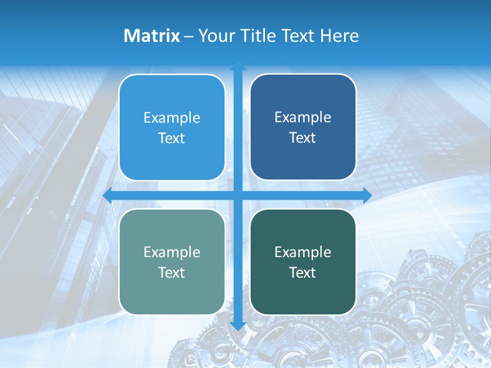 Machine Metallic Silhouette PowerPoint Template