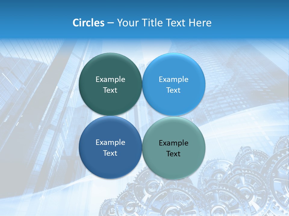 Machine Metallic Silhouette PowerPoint Template