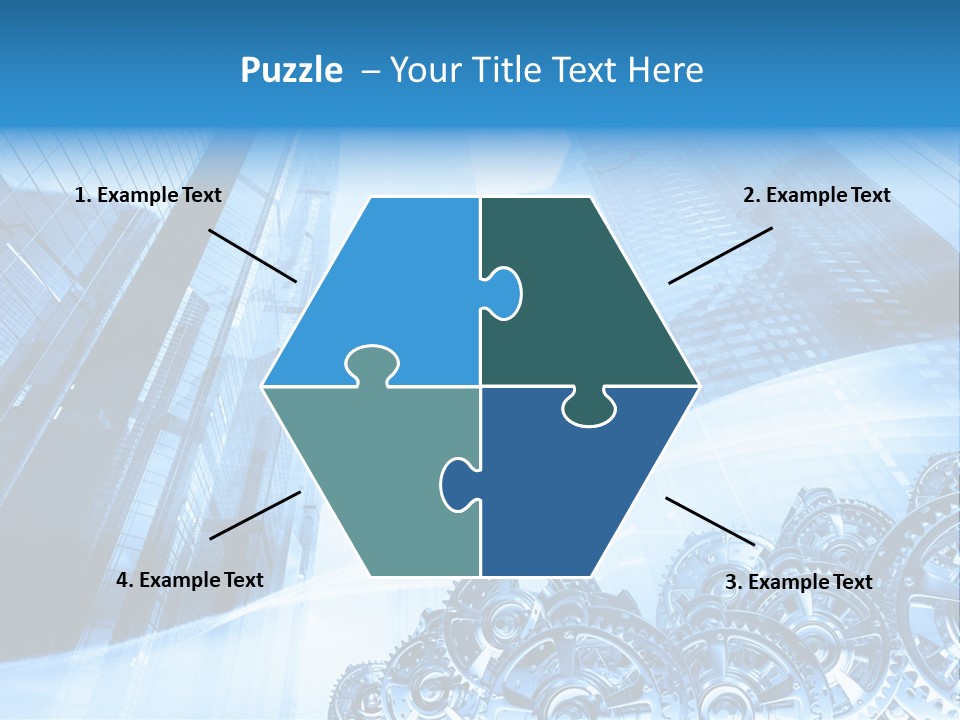 Machine Metallic Silhouette PowerPoint Template