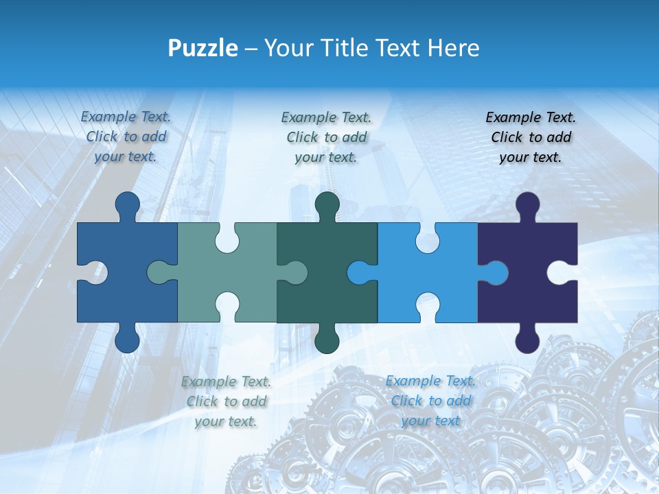 Machine Metallic Silhouette PowerPoint Template