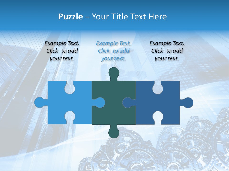 Machine Metallic Silhouette PowerPoint Template