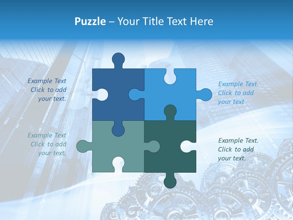 Machine Metallic Silhouette PowerPoint Template