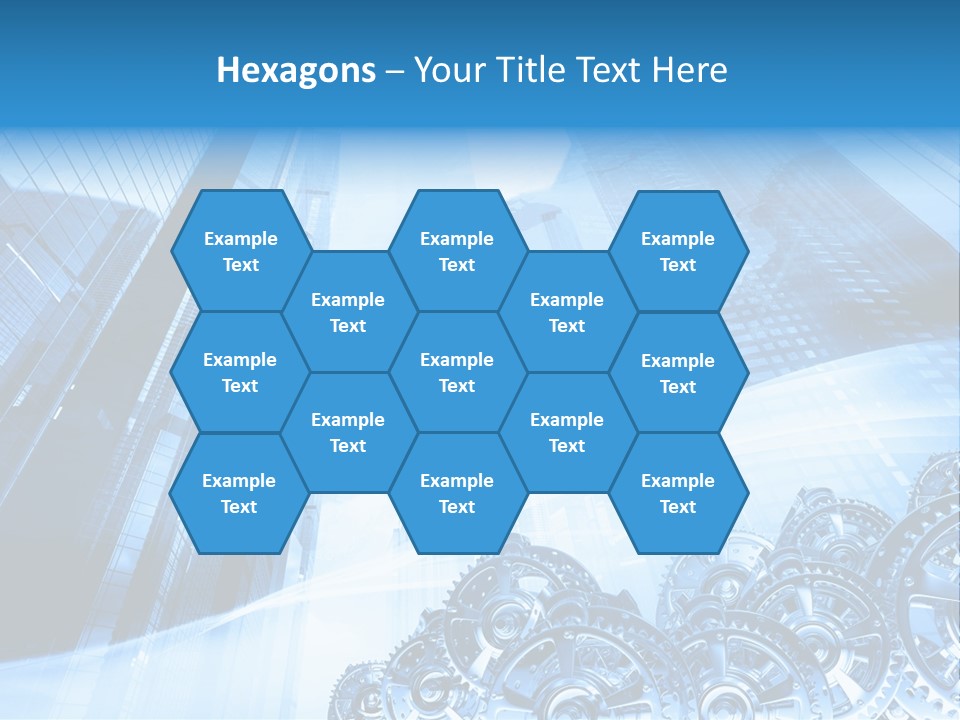 Machine Metallic Silhouette PowerPoint Template