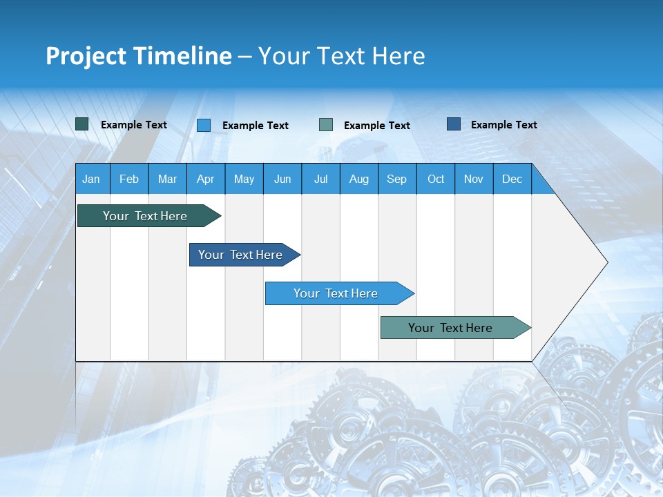 Machine Metallic Silhouette PowerPoint Template