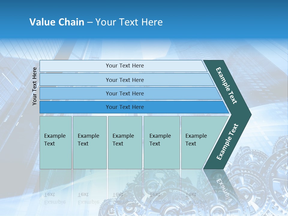 Machine Metallic Silhouette PowerPoint Template
