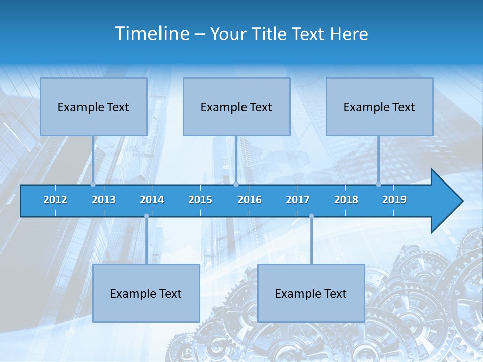 Machine Metallic Silhouette PowerPoint Template