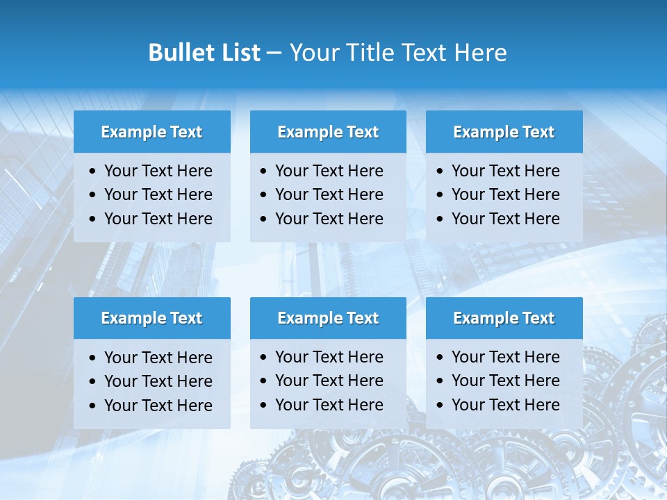 Machine Metallic Silhouette PowerPoint Template