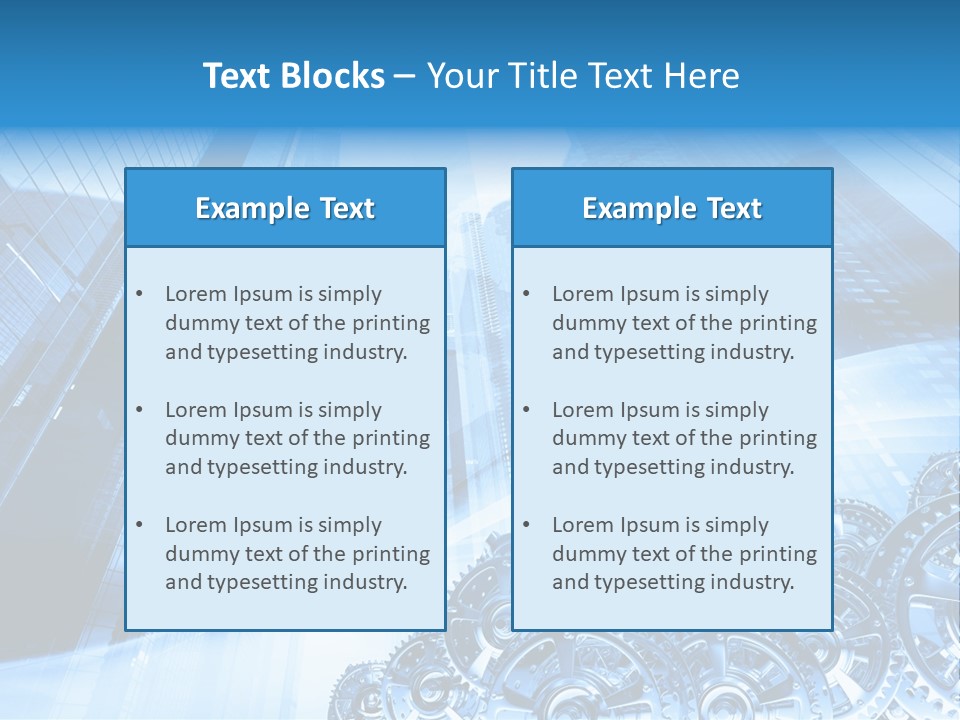 Machine Metallic Silhouette PowerPoint Template
