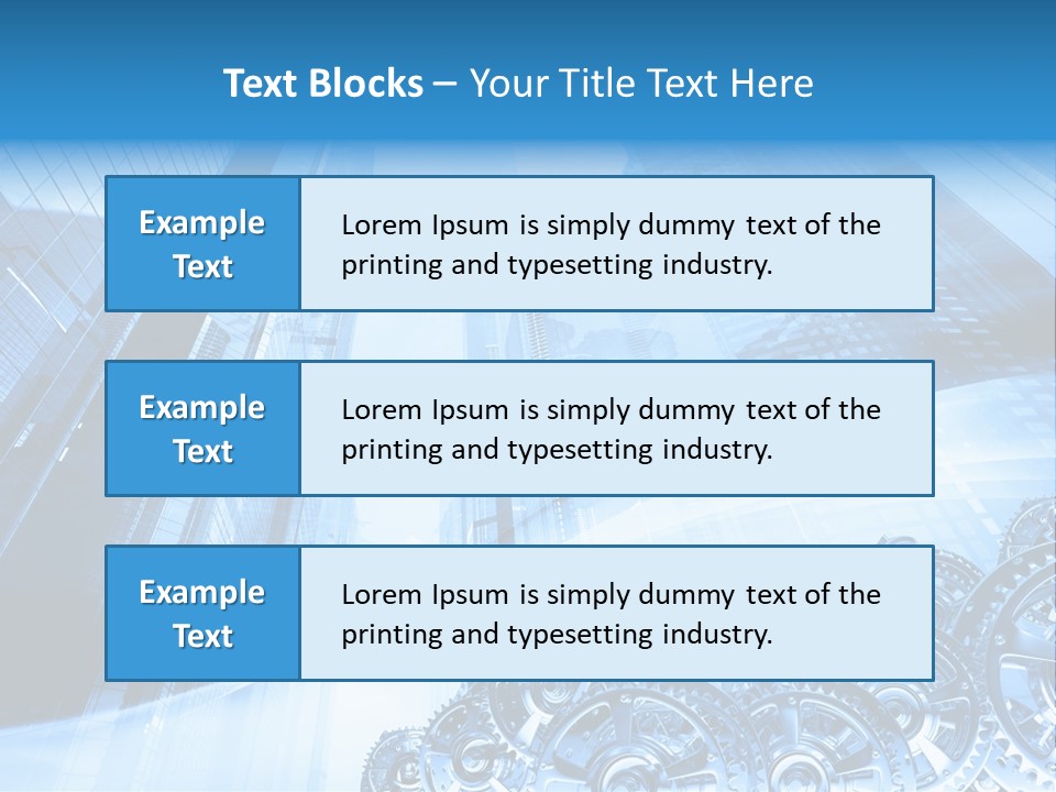 Machine Metallic Silhouette PowerPoint Template