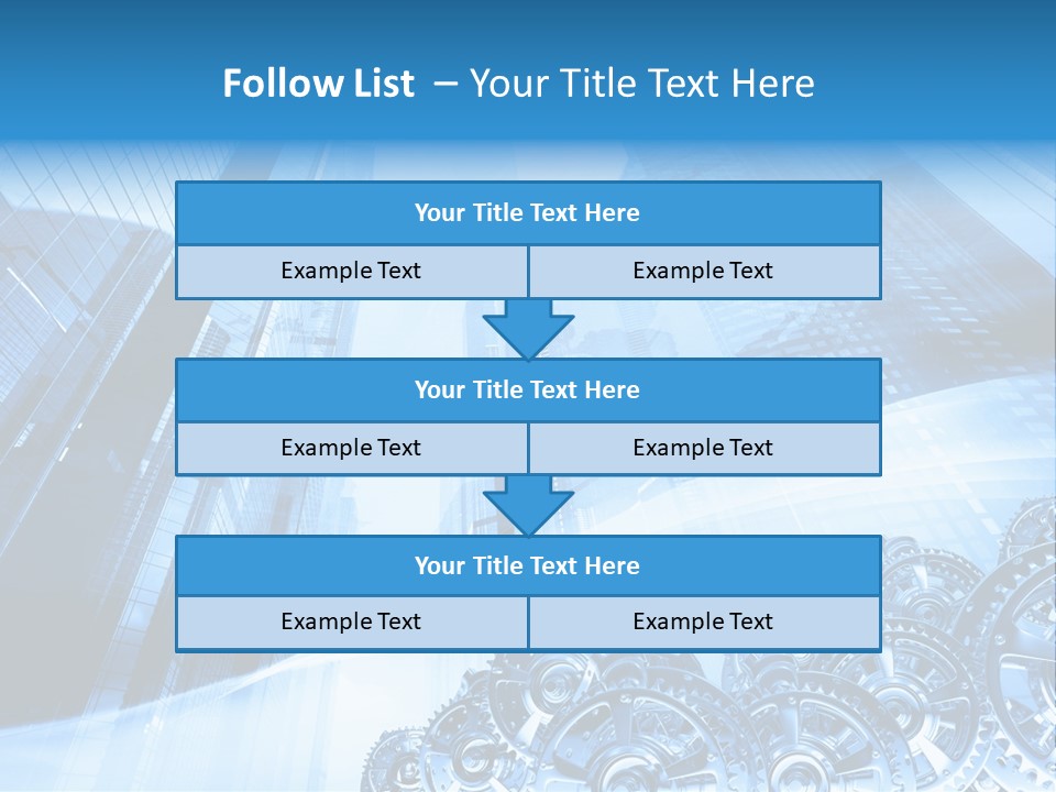 Machine Metallic Silhouette PowerPoint Template