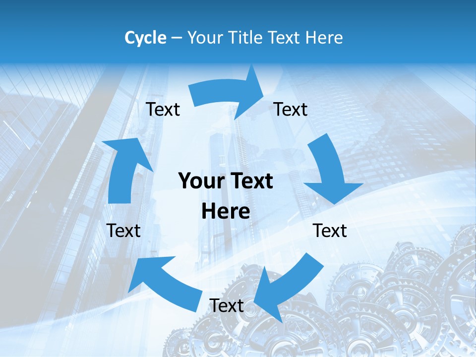 Machine Metallic Silhouette PowerPoint Template