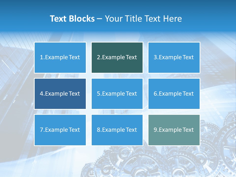Machine Metallic Silhouette PowerPoint Template