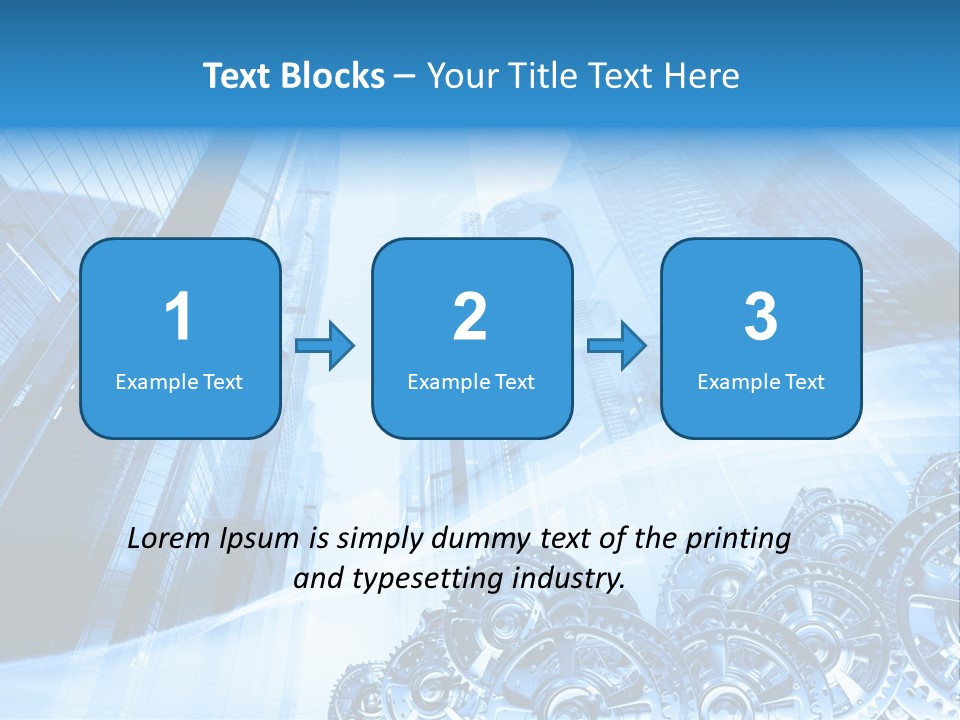 Machine Metallic Silhouette PowerPoint Template