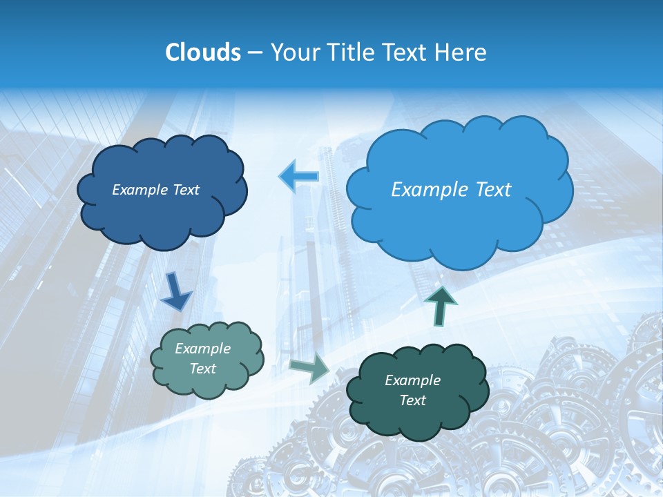 Machine Metallic Silhouette PowerPoint Template