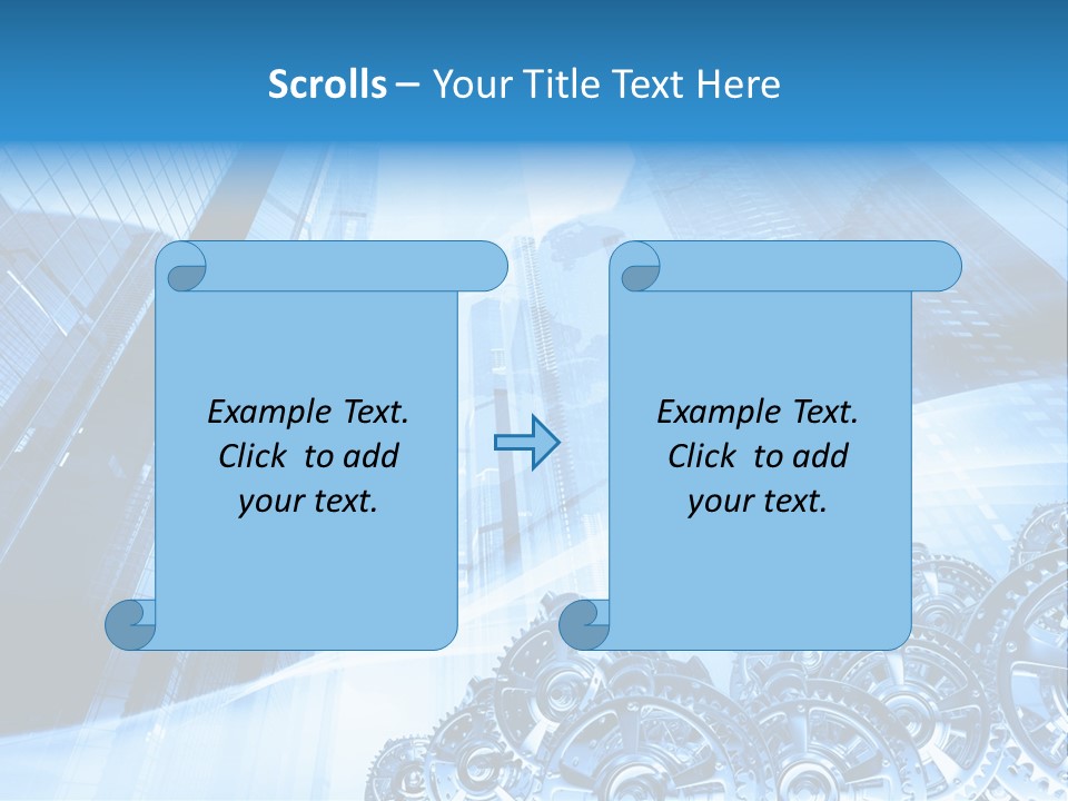Machine Metallic Silhouette PowerPoint Template
