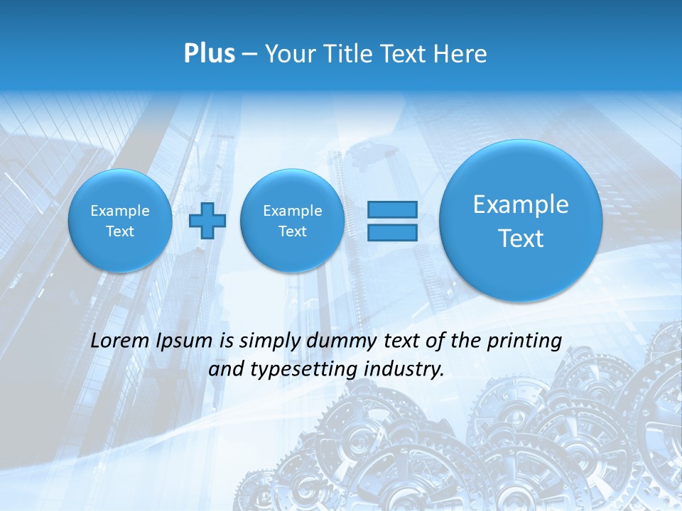 Machine Metallic Silhouette PowerPoint Template