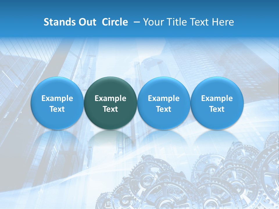 Machine Metallic Silhouette PowerPoint Template