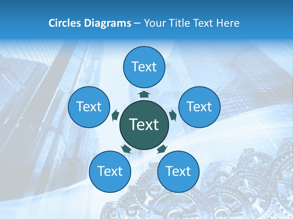 Machine Metallic Silhouette PowerPoint Template