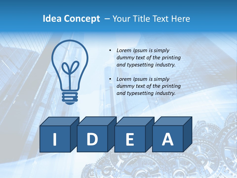 Machine Metallic Silhouette PowerPoint Template