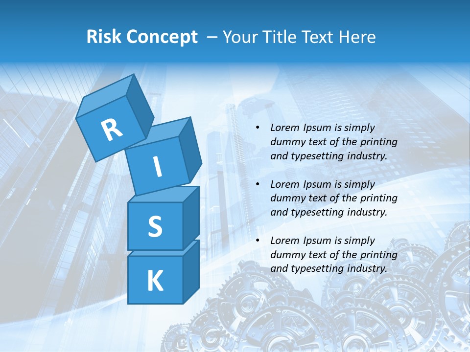 Machine Metallic Silhouette PowerPoint Template