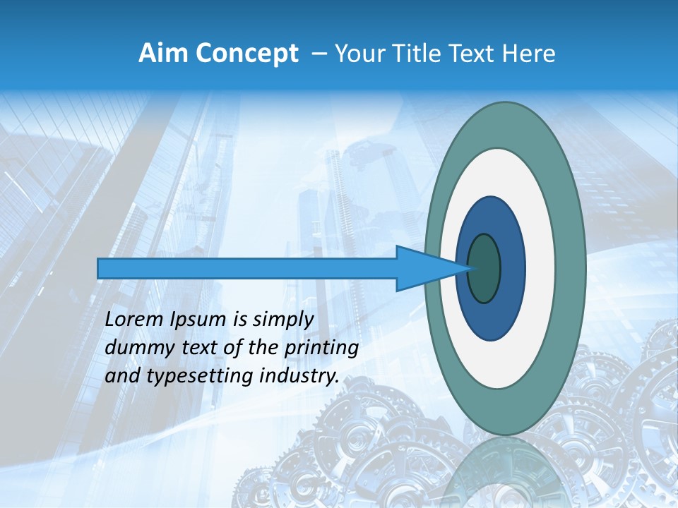 Machine Metallic Silhouette PowerPoint Template