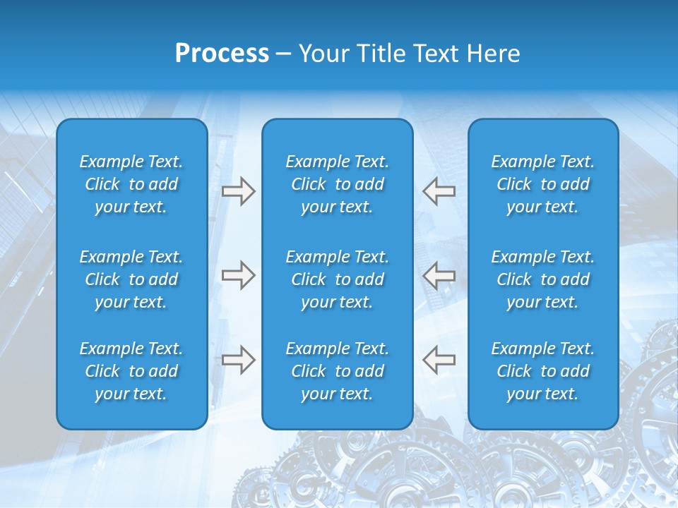Machine Metallic Silhouette PowerPoint Template