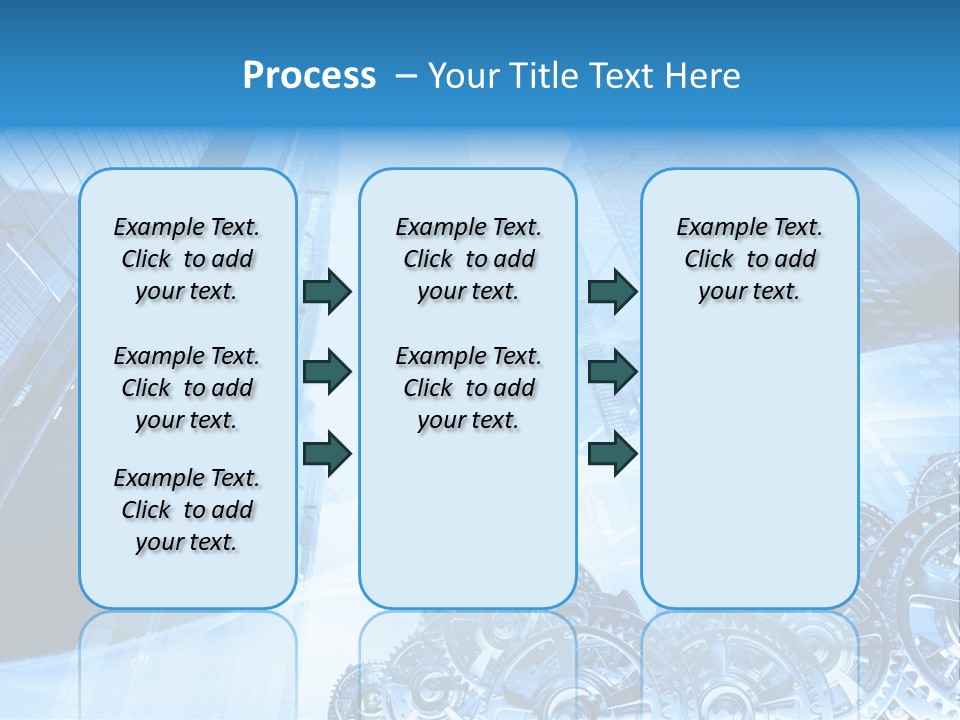 Machine Metallic Silhouette PowerPoint Template