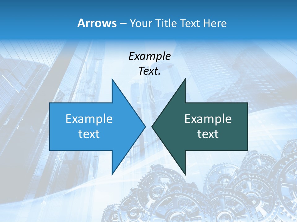 Machine Metallic Silhouette PowerPoint Template