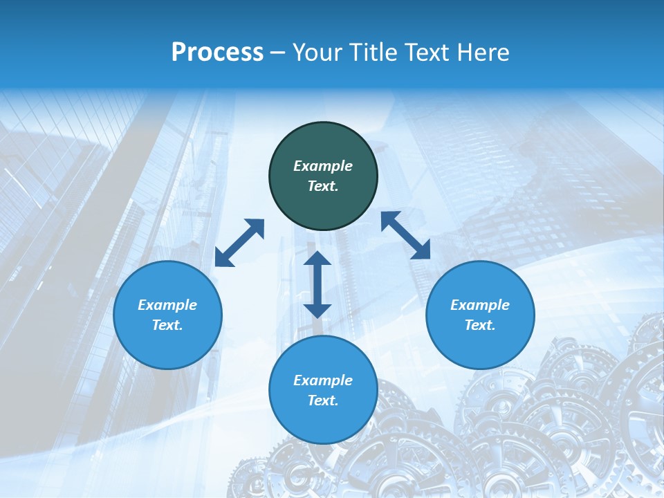 Machine Metallic Silhouette PowerPoint Template