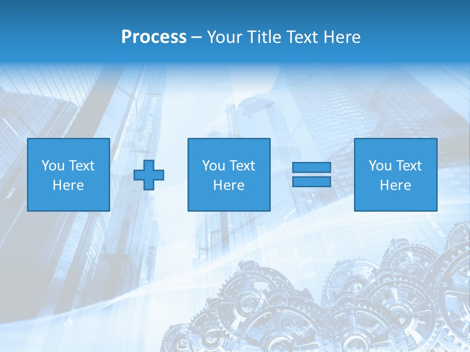 Machine Metallic Silhouette PowerPoint Template