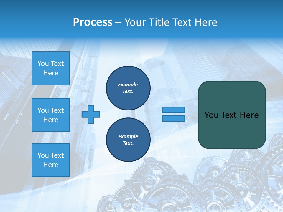 Machine Metallic Silhouette PowerPoint Template
