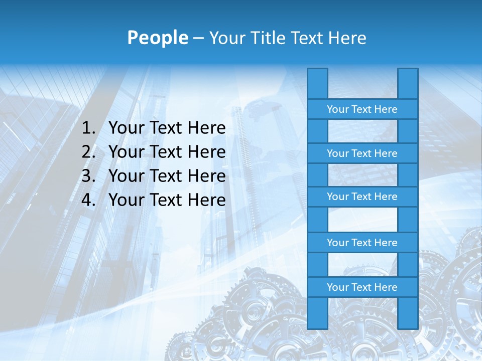 Machine Metallic Silhouette PowerPoint Template
