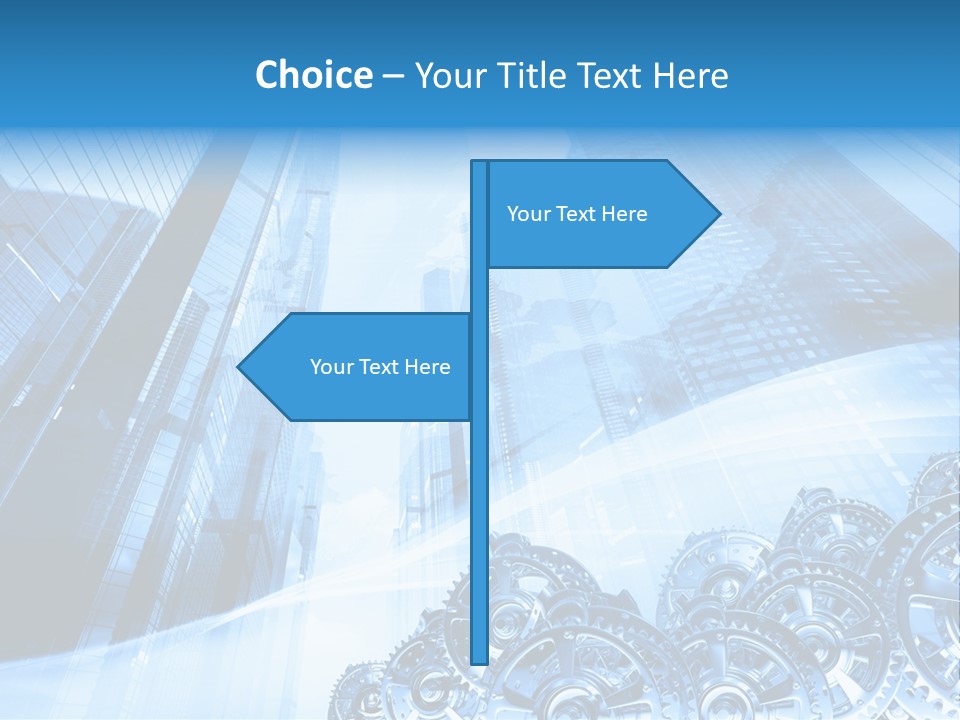 Machine Metallic Silhouette PowerPoint Template
