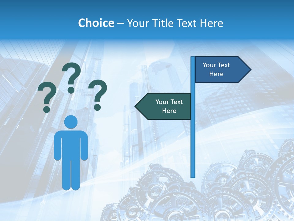 Machine Metallic Silhouette PowerPoint Template