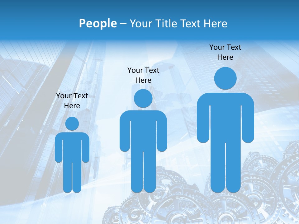 Machine Metallic Silhouette PowerPoint Template