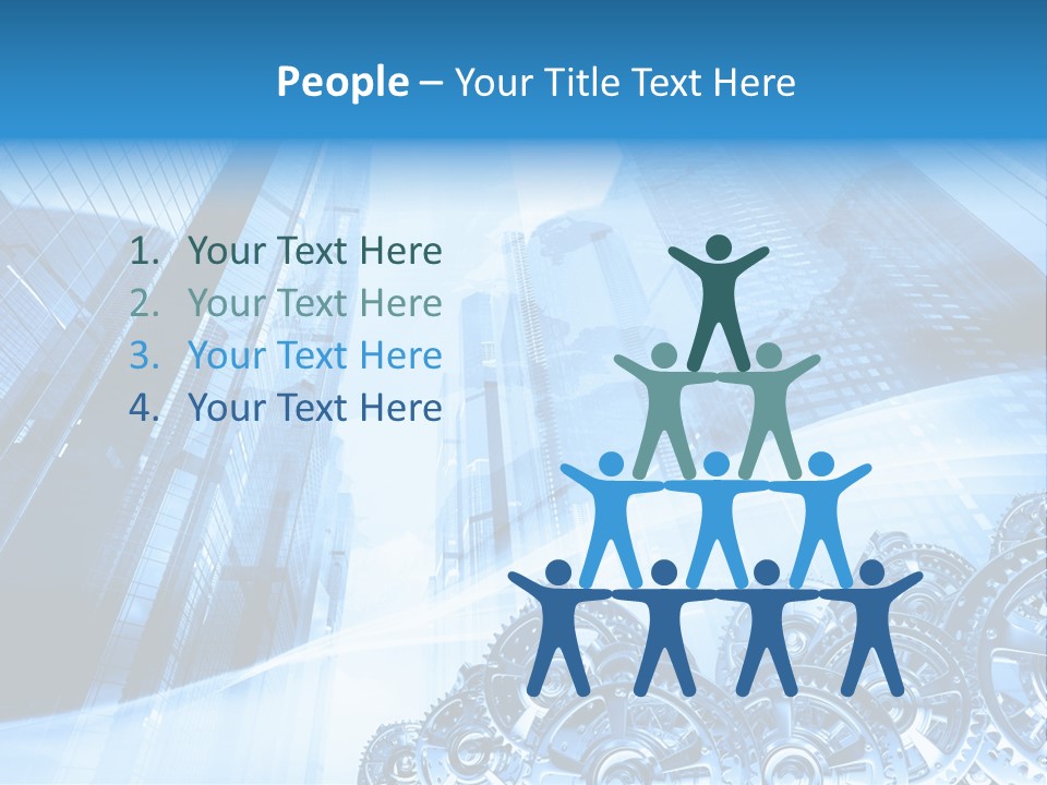 Machine Metallic Silhouette PowerPoint Template