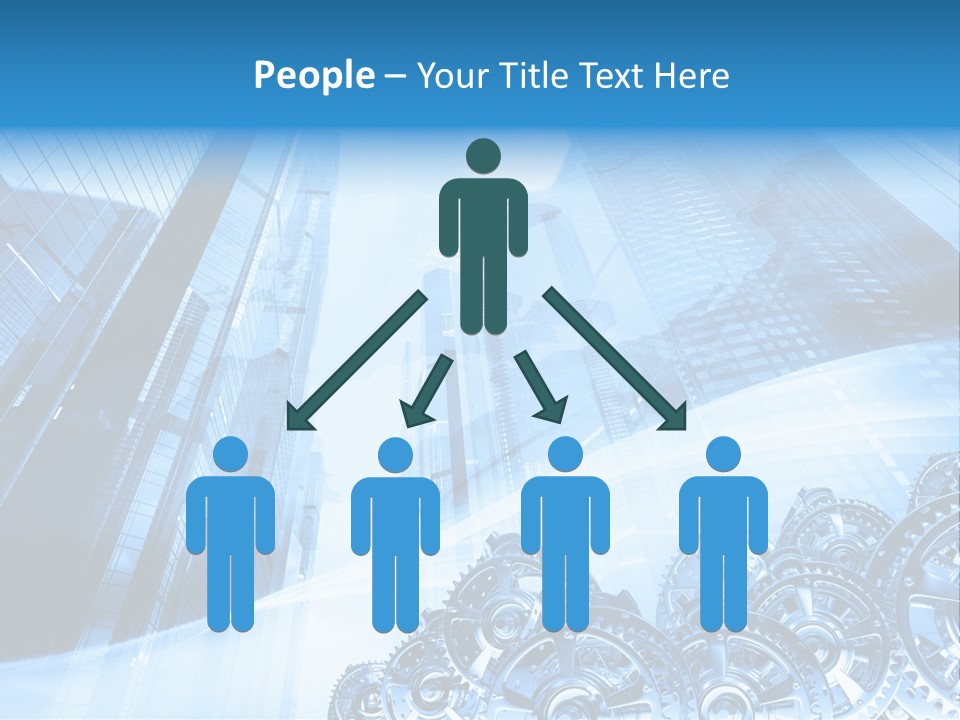 Machine Metallic Silhouette PowerPoint Template