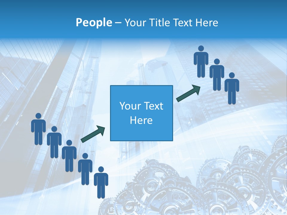 Machine Metallic Silhouette PowerPoint Template