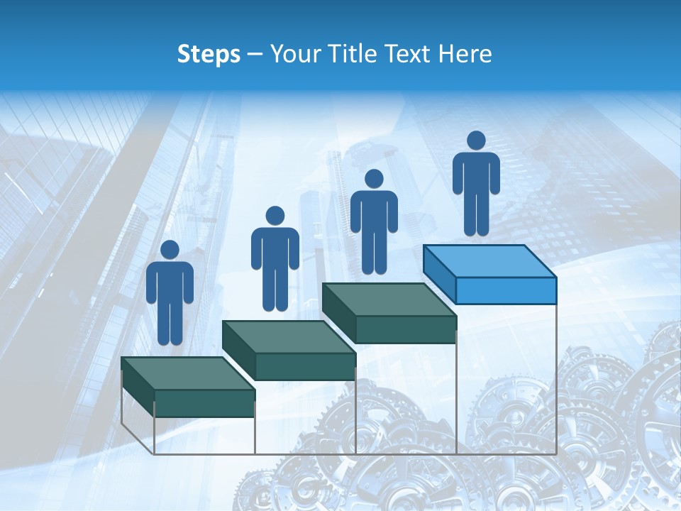 Machine Metallic Silhouette PowerPoint Template