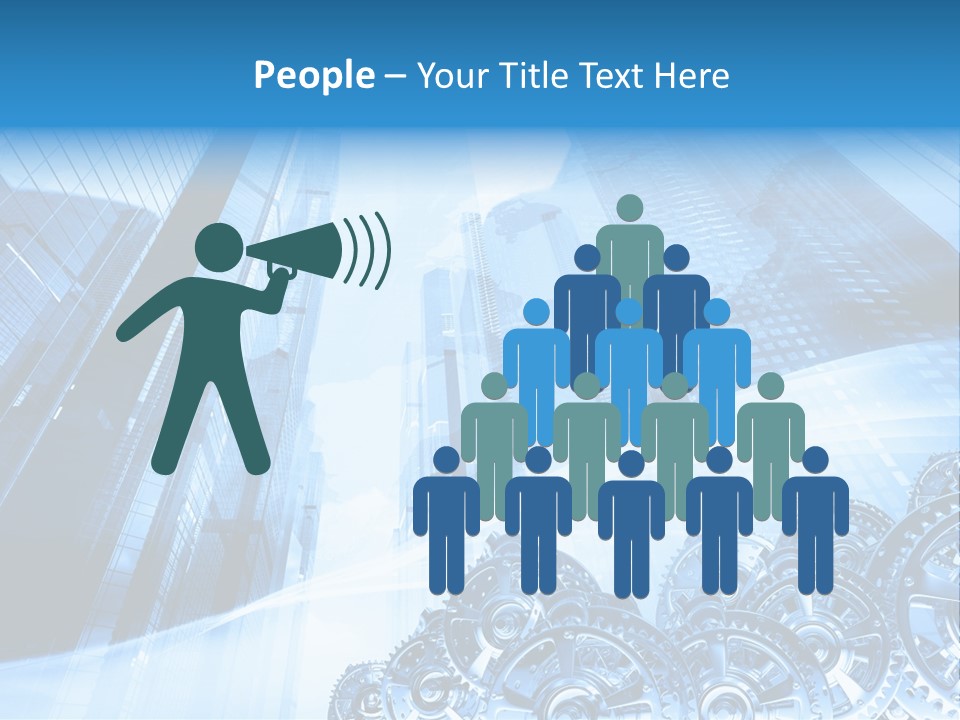 Machine Metallic Silhouette PowerPoint Template