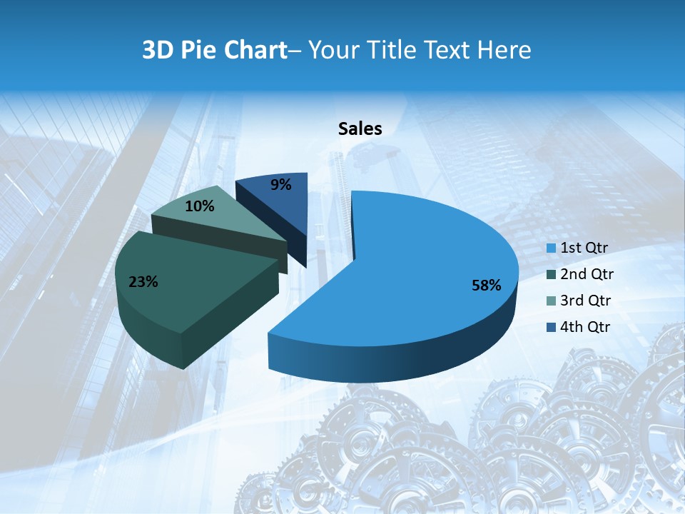 Machine Metallic Silhouette PowerPoint Template