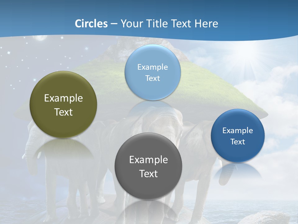 Astrology Animals Moon PowerPoint Template