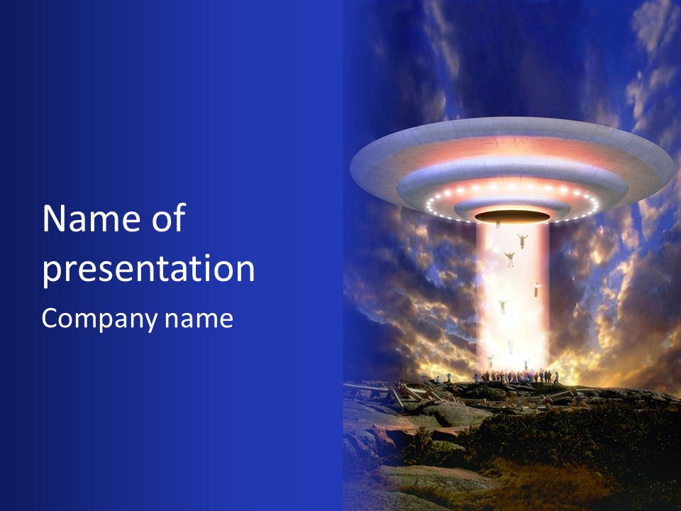 Abducted Worlds Weird PowerPoint Template