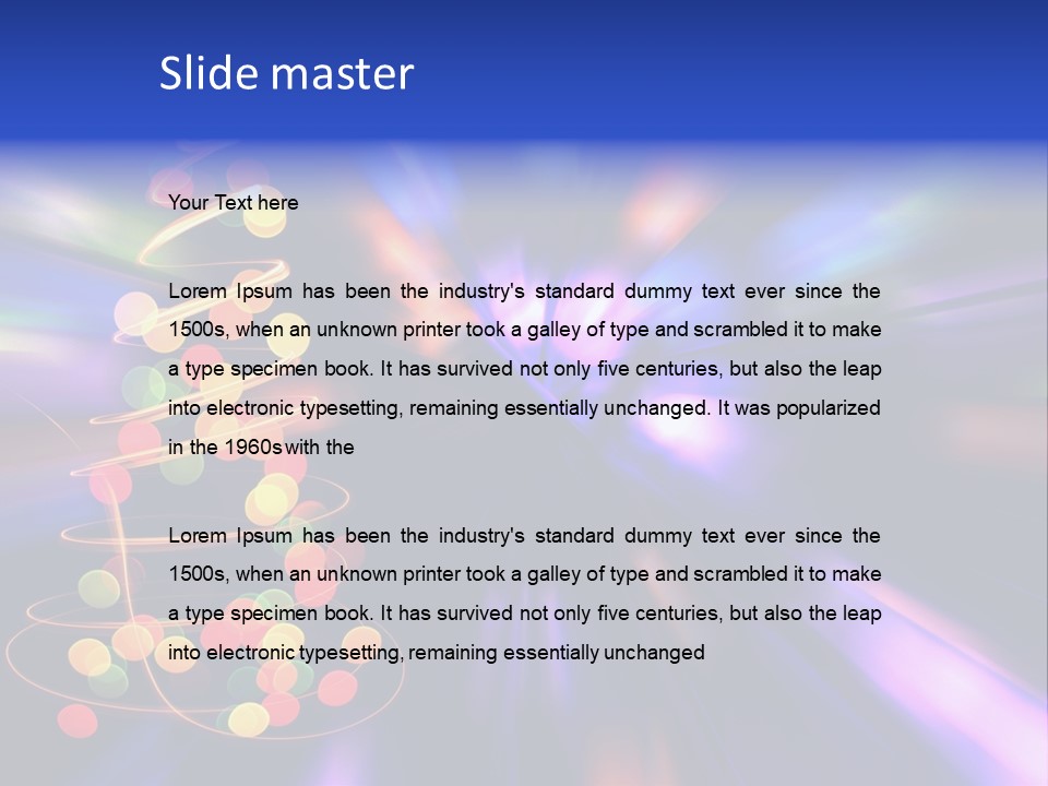 Christmas Card Home Sparkle PowerPoint Template