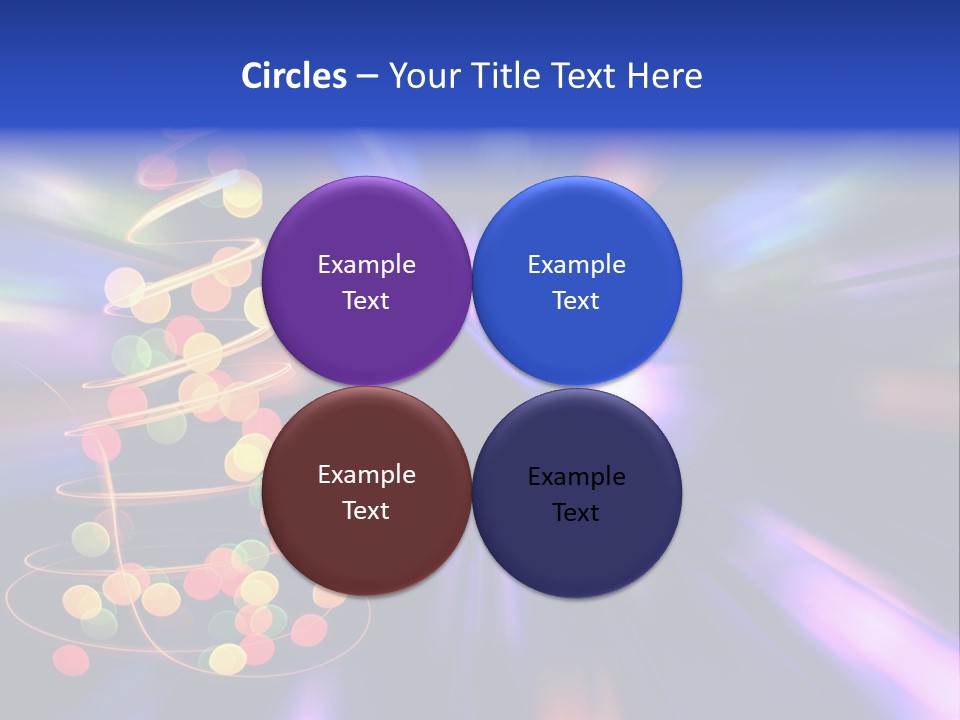 Christmas Card Home Sparkle PowerPoint Template